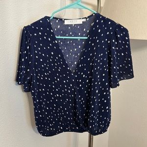 Navy Blue Astr the label blouse. Size small
